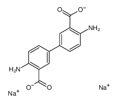 disodium,2-amino-5-(4-amino-3-carboxylatophenyl)benzoate结构式