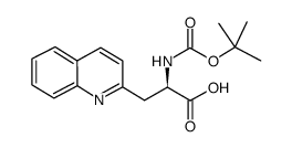 boc-beta-(2-quinolyl)-d-ala-oh Structure