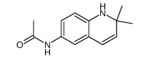 N-(2,2-dimethyl-1,2-dihydro-6-quinolyl)acetamide结构式