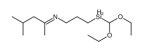 N-[3-(diethoxymethylsilyl)propyl]-4-methylpentan-2-imine Structure