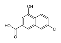 7-氯-4-羟基-2-萘羧酸结构式