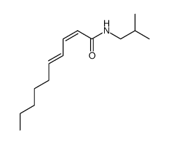 2Z,4E-decadienic acid-N-isobutylamide Structure