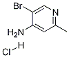 5-BroMo-2-Methyl-pyridin-4-ylaMine hydrochloride结构式