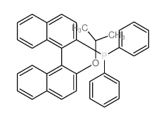 (R)-(2'-异丙氧基-[1,1'-联萘]-2-基)二苯基膦结构式