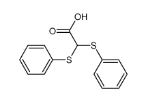 Bis[phenylthio]acetic acid Structure