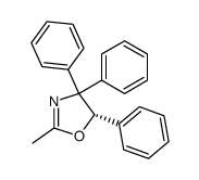 (S)-2-methyl-4,4,5-triphenyl-4,5-dihydrooxazole结构式