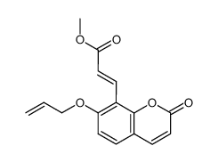 Methyl 3-(7-allyloxycoumarin-8-yl)propenoate Structure