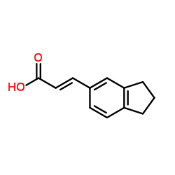 5-Indanacrylic acid Structure