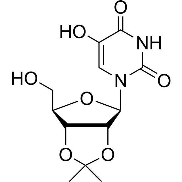2',3'-O-Isopropylidene 5-hydroxyuridine Structure