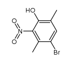4-bromo-3,6-dimethyl-2-nitro-phenol Structure