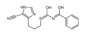 N-[3-(4-cyano-1H-imidazol-5-yl)propylcarbamoyl]benzamide结构式
