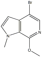 4-Bromo-7-methoxy-1-methyl-1H-pyrrolo[2,3-c]pyridine结构式