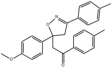α-[5-(p-Methoxyphenyl)-3-p-tolyl-2-isoxazolin-5-yl]-4'-methylacetophenone picture