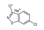 sodium,6-chloro-1,2-benzothiazol-2-id-3-one Structure