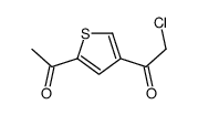 Ethanone, 1-(5-acetyl-3-thienyl)-2-chloro- (9CI) structure