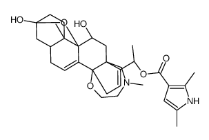 batrachotoxinin a,20-(2,5-dimethylpyrrole-3-carboxylate)结构式
