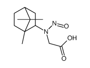 2-[nitroso-(4,7,7-trimethyl-3-bicyclo[2.2.1]heptanyl)amino]acetic acid Structure