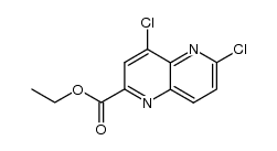 4,6-dichloro-[1,5]naphthylidine-2-carboxylic acid ethyl ester结构式