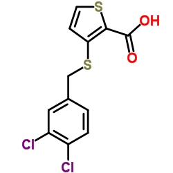3-[(3,4-DICHLOROBENZYL)SULFANYL]-2-THIOPHENECARBOXYLIC ACID structure