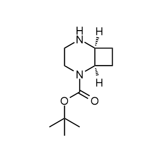 (1R,6S)-2,5-二氮杂双环螺[4.2.0]辛烷-2-羧酸叔丁酯结构式