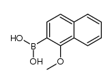 (1-甲氧基萘-2-基)硼酸结构式