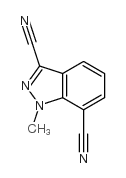 1-METHYL-1H-INDAZOLE-3,7-DICARBONITRILE structure