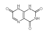 2,4,7(1H,3H,8H)-Pteridinetrione Structure