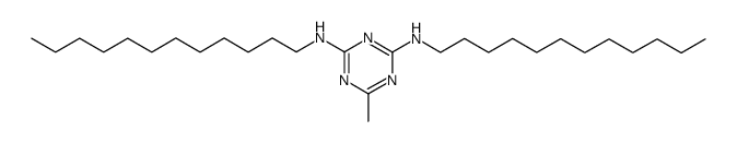 N,N'-didodecyl-6-methyl-[1,3,5]triazine-2,4-diamine结构式