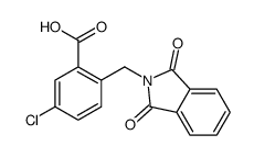 5-Chloro-2-[(1,3-dioxo-1,3-dihydro-2H-isoindol-2-yl)methyl]benzoi c acid Structure