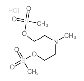 Ethanol,2,2'-(methylimino)bis-, dimethanesulfonate (ester), hydrochloride (9CI) structure