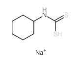 (cyclohexylamino)methanedithioic acid Structure