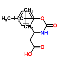 3-((叔丁氧羰基)氨基)-3-(间甲苯基)丙酸结构式