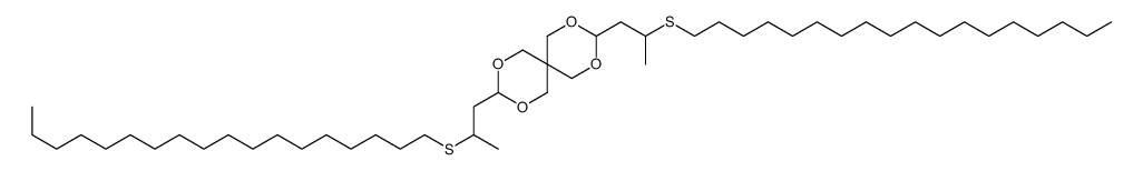 3,9-bis(2-octadecylsulfanylpropyl)-2,4,8,10-tetraoxaspiro[5.5]undecane Structure