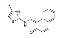 1-[(4-Methyl-2-thiazolyl)azo]-2-naphthol structure