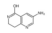 3-amino-7,8-dihydro-6H-1,6-naphthyridin-5-one结构式