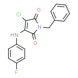 1-benzyl-3-chloro-4-(4-fluoroanilino)-1H-pyrrole-2,5-dione picture