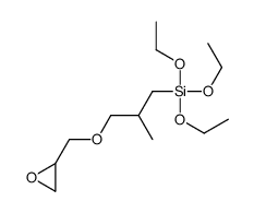 triethoxy-[2-methyl-3-(oxiran-2-ylmethoxy)propyl]silane结构式