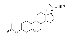3β-Acetoxy-20-cyan-5,17(20)pregnadien结构式
