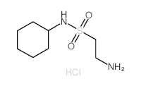 2-Amino-ethanesulfonic acid cyclohexylamide hydrochloride结构式