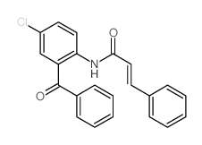 2-Propenamide,N-(2-benzoyl-4-chlorophenyl)-3-phenyl- structure