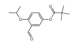 3-formyl-4-isopropoxyphenyl pivalate结构式