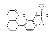 ethyl 1-[2-[bis(aziridin-1-yl)phosphorylamino]pyrimidin-4-yl]piperidine-2-carboxylate结构式