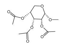alpha-d-Ribopyranoside, methyl, triacetate structure