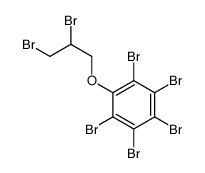 1,2,3,4,5-pentabromo-6-(2,3-dibromopropoxy)benzene Structure