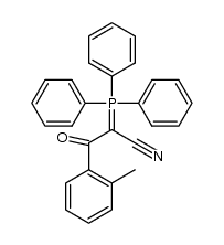 α-(o-toluoyl)-α-(cyano)methylenetriphenylphosphorane结构式