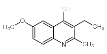 3-ethyl-6-methoxy-2-methyl-1H-quinoline-4-thione结构式