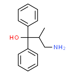 2-Methyl-3,3-diphenyl-3-propanolamine Structure