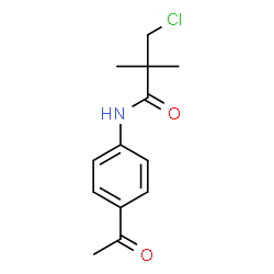 N-(4-Acetylphenyl)-3-chloro-2,2-dimethylpropanamide structure