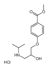 4-(2-Hydroxy-3-isopropylaminopropoxy)benzoic Acid Methyl Ester Hydrochloride结构式