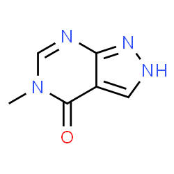 4H-Pyrazolo[3,4-d]pyrimidin-4-one,2,5-dihydro-5-methyl-(9CI)结构式